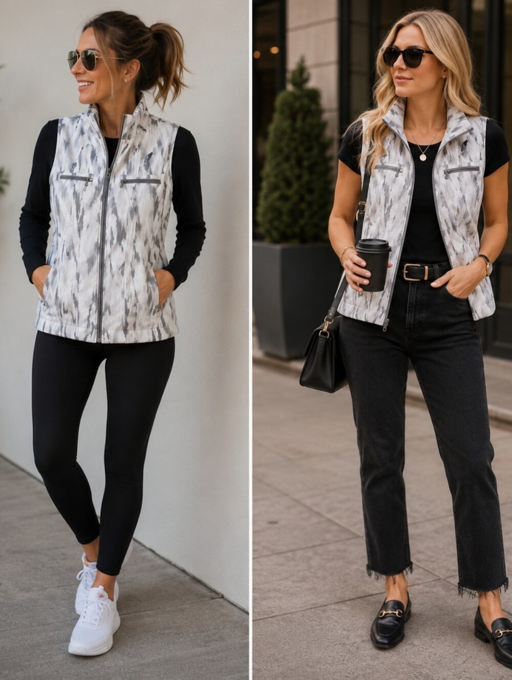 Weekends BY CHICO'S Sleeveless Zip-Up Vest